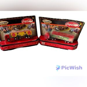 Matchbox Collectibles Coke Around The World  Mercedes Semi Trucks